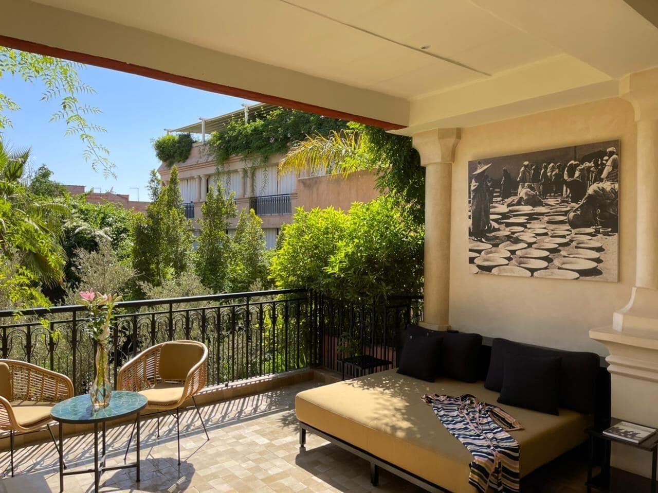 Les Jardins De La Koutoubia Hotel Marrakesh Luaran gambar A balcony in Athens, Greece